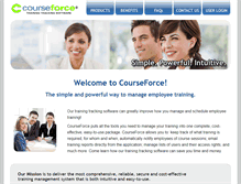 Tablet Screenshot of courseforce.com